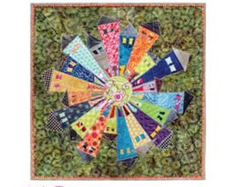 Dresden Neighborhood Mini Quilt Pattern by Persimon Dreams