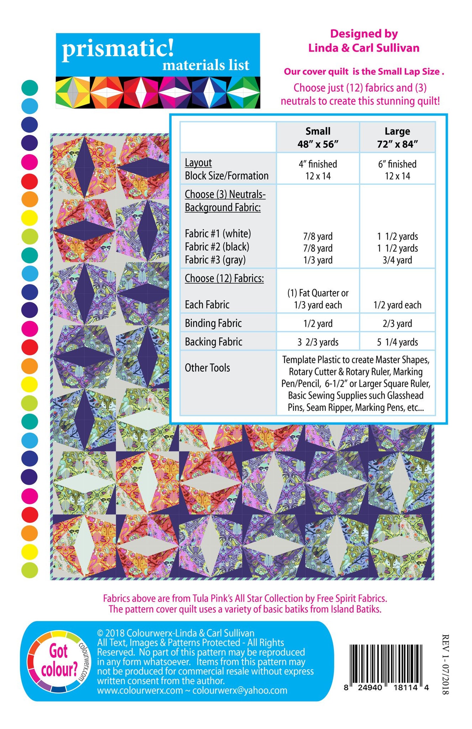 Prismatic! Quilt Pattern by Colourwerx - Etsy