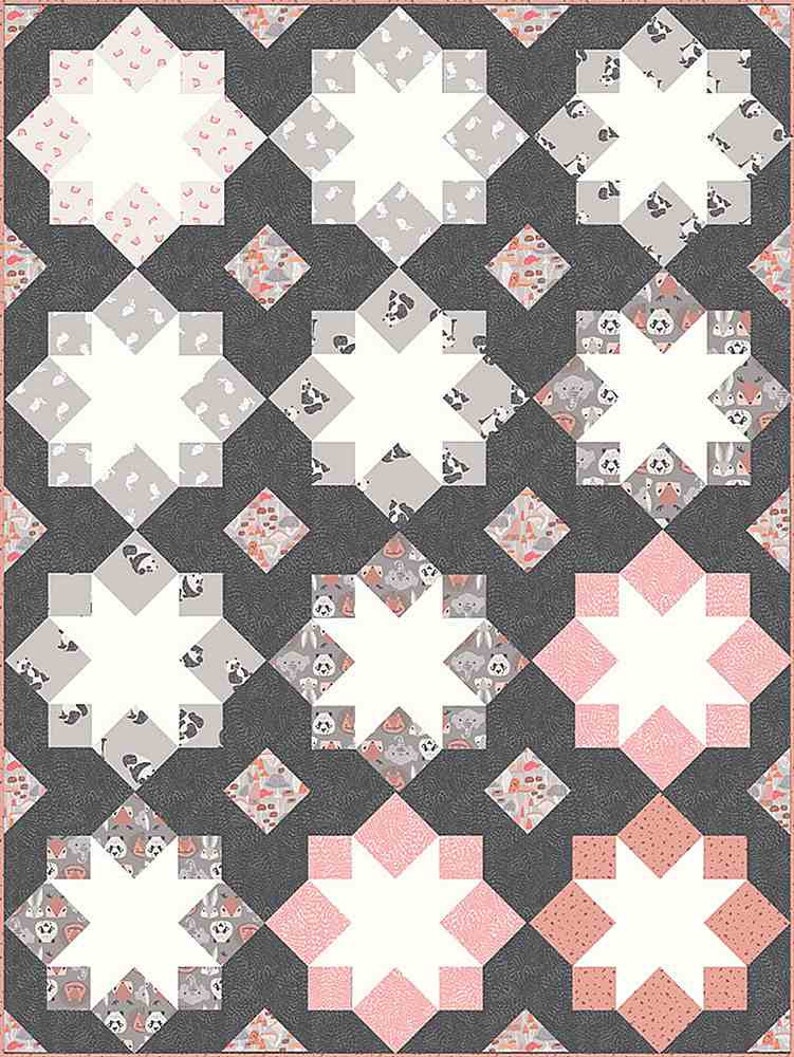 New Here Stellar Mosaic Quilt Kit Etsy