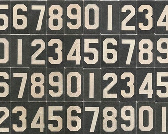 Numbers - Black || Monochrome Tim Holtz Eclectic Elements