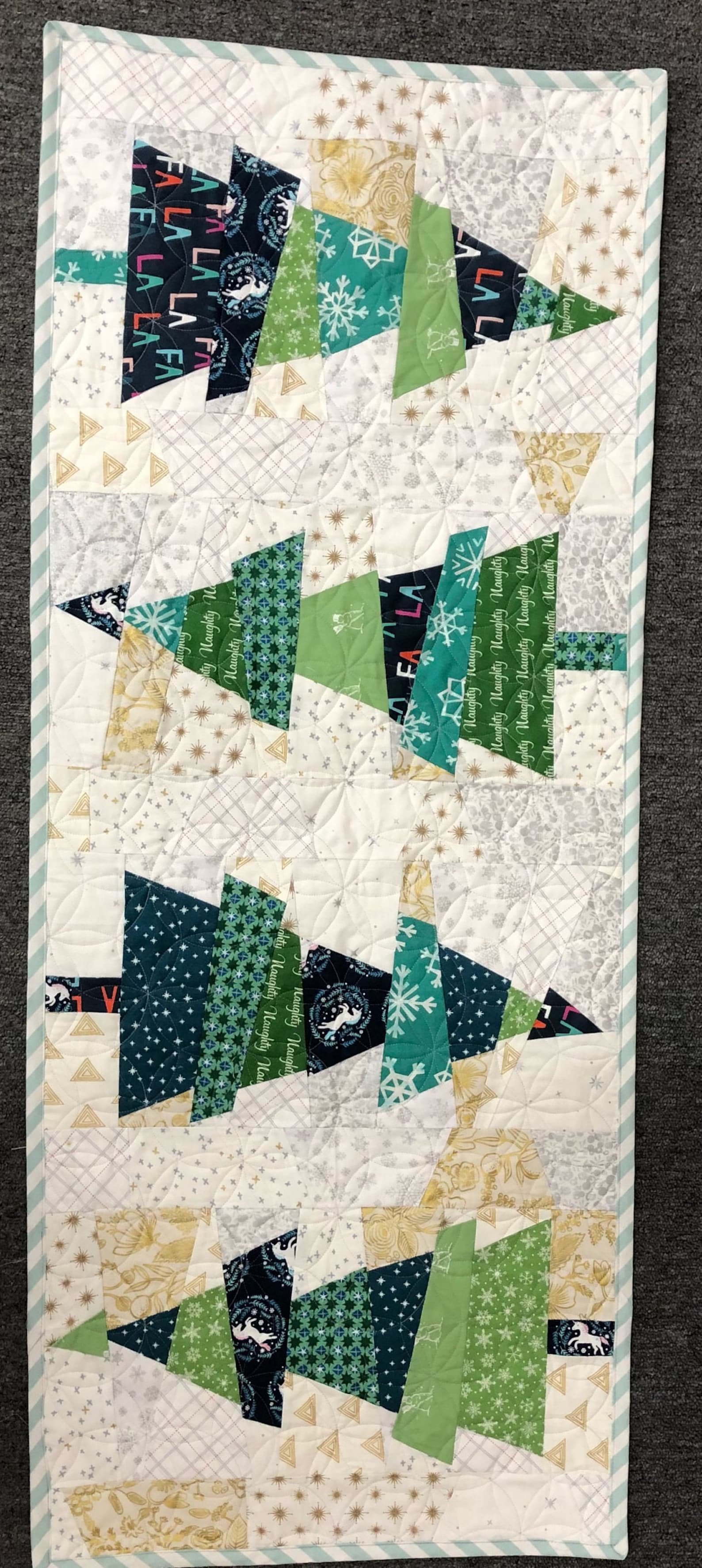 Crazy Christmas Trees Quilt Pattern or Kit From Cut Loose Etsy