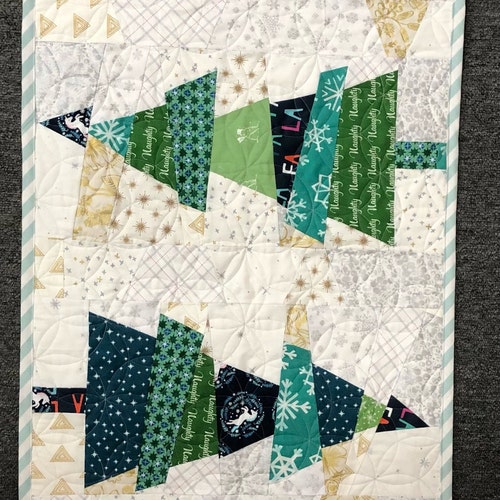 Custom Curated Crazy Christmas Trees Quilt Pattern or Kit - From Cut Loose Press By Alexander, Karla - Sold Separately