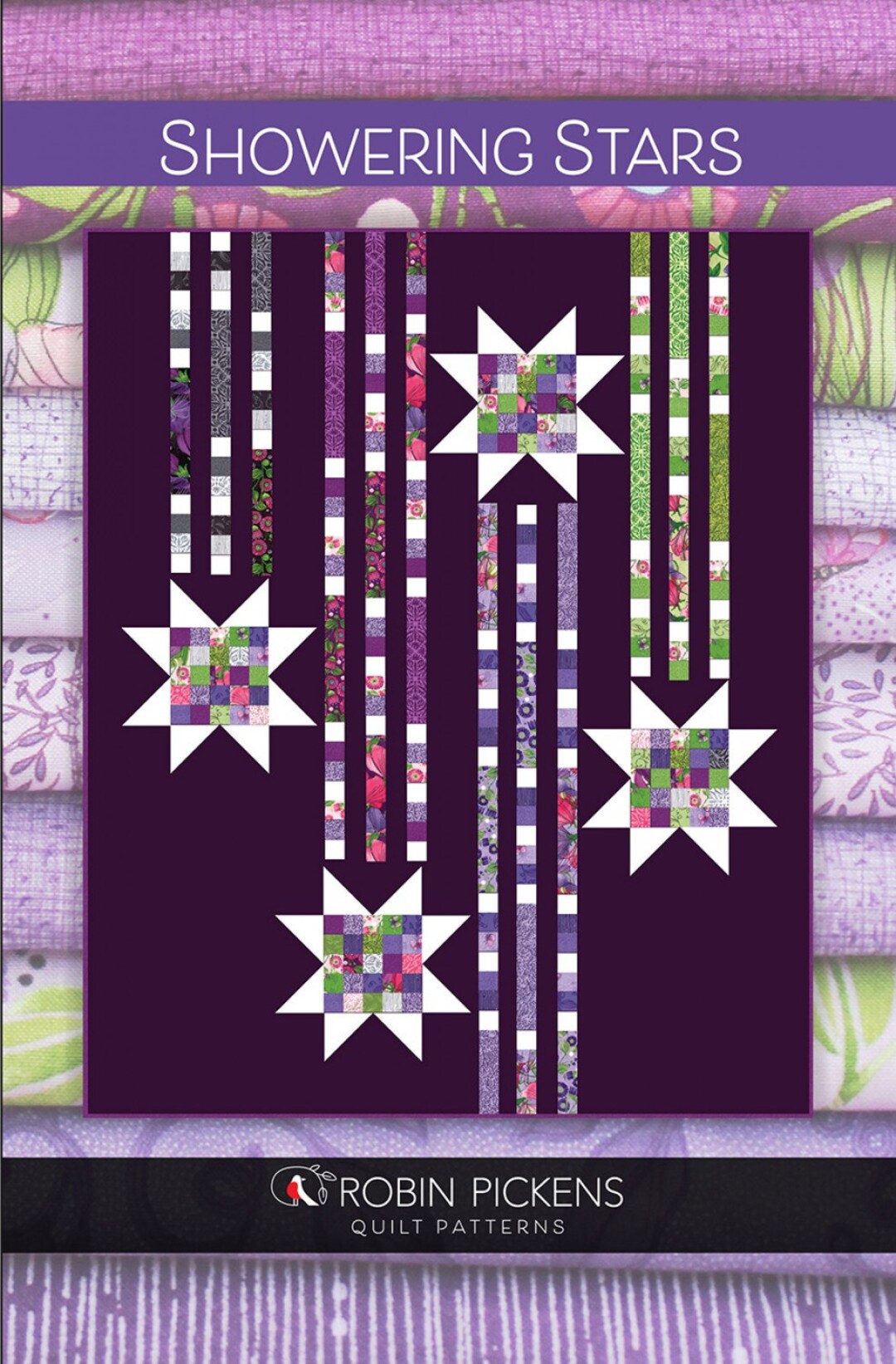 Showering Stars Quilt Pattern by Color and Quilt by Robin Pickens - Etsy