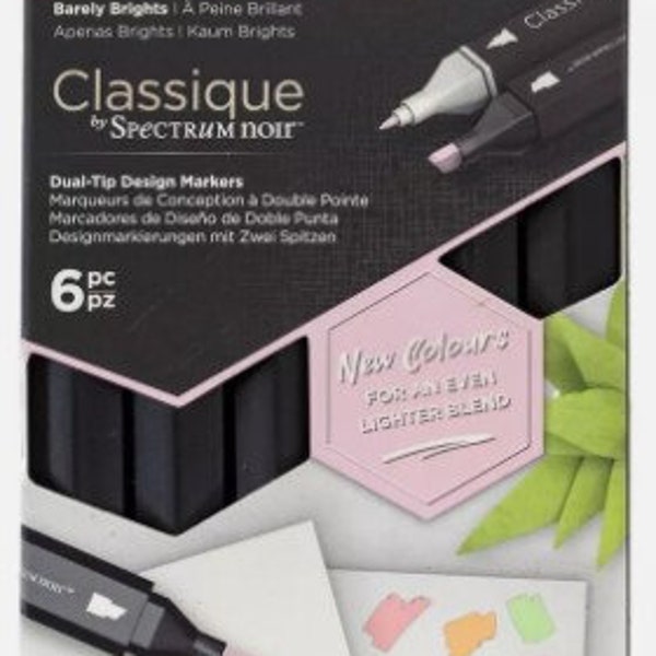 Barely Brights Spectrum Noir Classique Alcohol Markers 6/Pkg