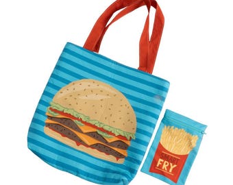 ハンバーガートートバッグ ハンバーガートート プレカット by ステイシー・イエスト・スー 20931