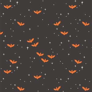 Art Gallery Fabric - Sweet ’n Spookier - Winging It Midnight - SNS13032