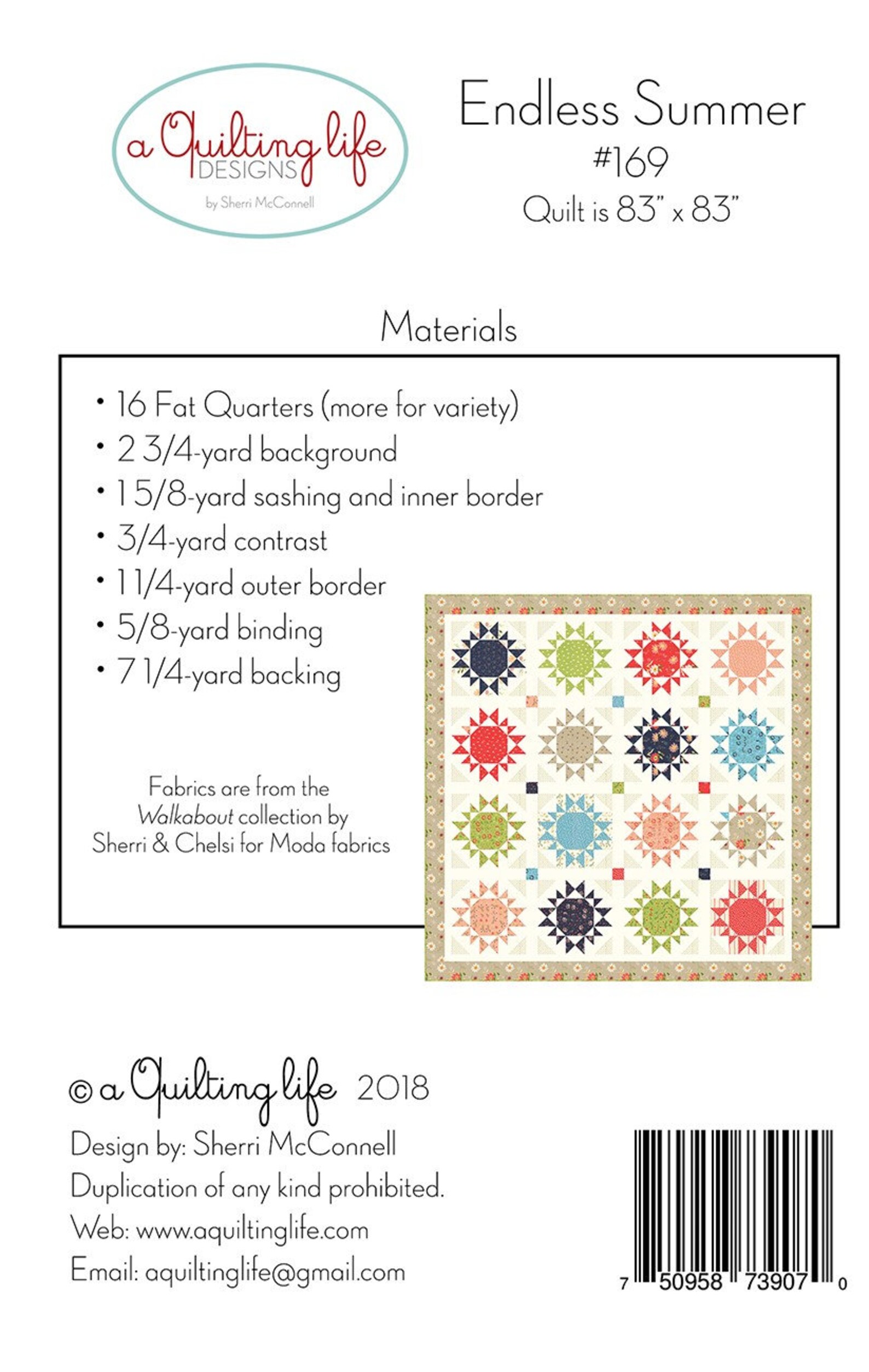 Endless Summer Quilt Pattern From Quilting Life Designs by Etsy