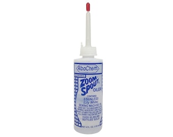 Zoom-Spout Stainless Lily White Sewing Machine Oil - 1 Bottle 4 oz