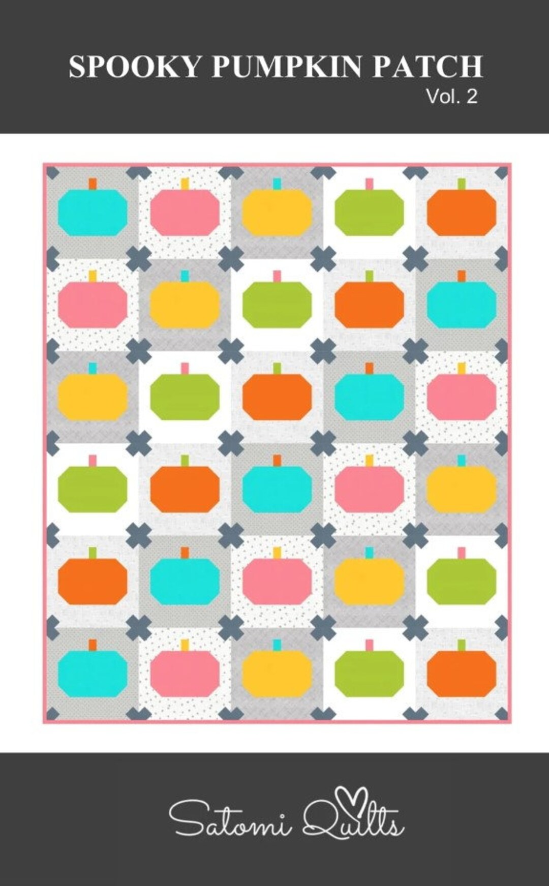 Spooky Pumpkin Patch Quilt Pattern - Satomi Quilts - Etsy