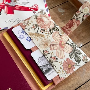 Reisepasshülle FLORALES Ausweishülle Hülle für Reisepass Personalausweis Führerschein Jobticket Schülerausweis aus Baumwollstoffen genäht