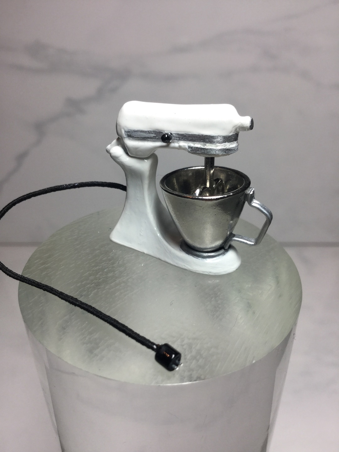 White Miniature Metal Kitchen Mixer Etsy