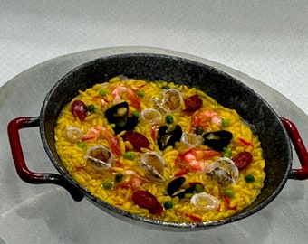 Miniature Seafood and Sausage Paella