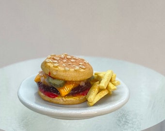 Miniature Cheese Burger with Fries