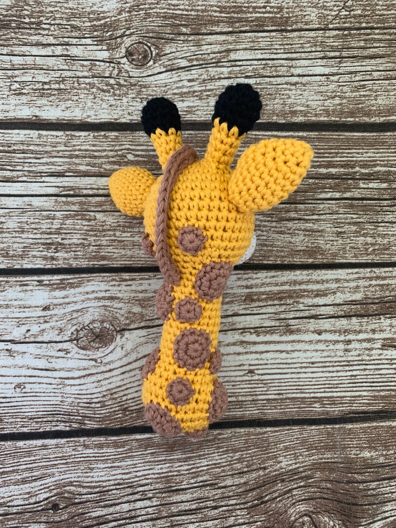 PDF Pattern Crochet Giraffe Baby Rattle Amigurumi Pattern Etsy UK