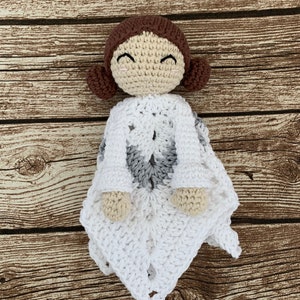 Patron PDF, Crochet Princesse Leia, Baby Lovey, Star Wars, Patron Amigurumi, Couverture de sécurité image 7