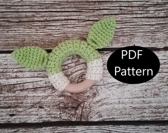 PDF Pattern, Crochet Yoda Teething Ring, Star Wars, Amigurumi Pattern