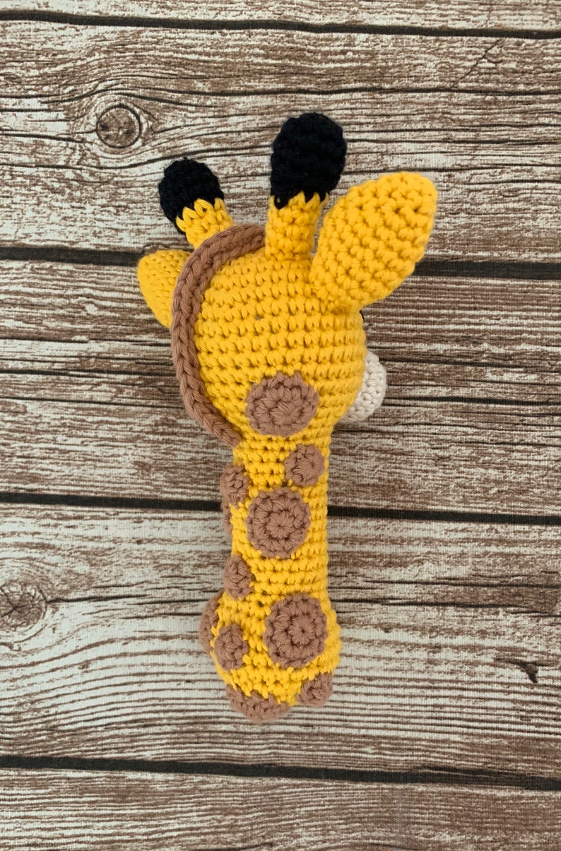 PDF Pattern Crochet Giraffe Lovey Rattle Security Blanket Etsy