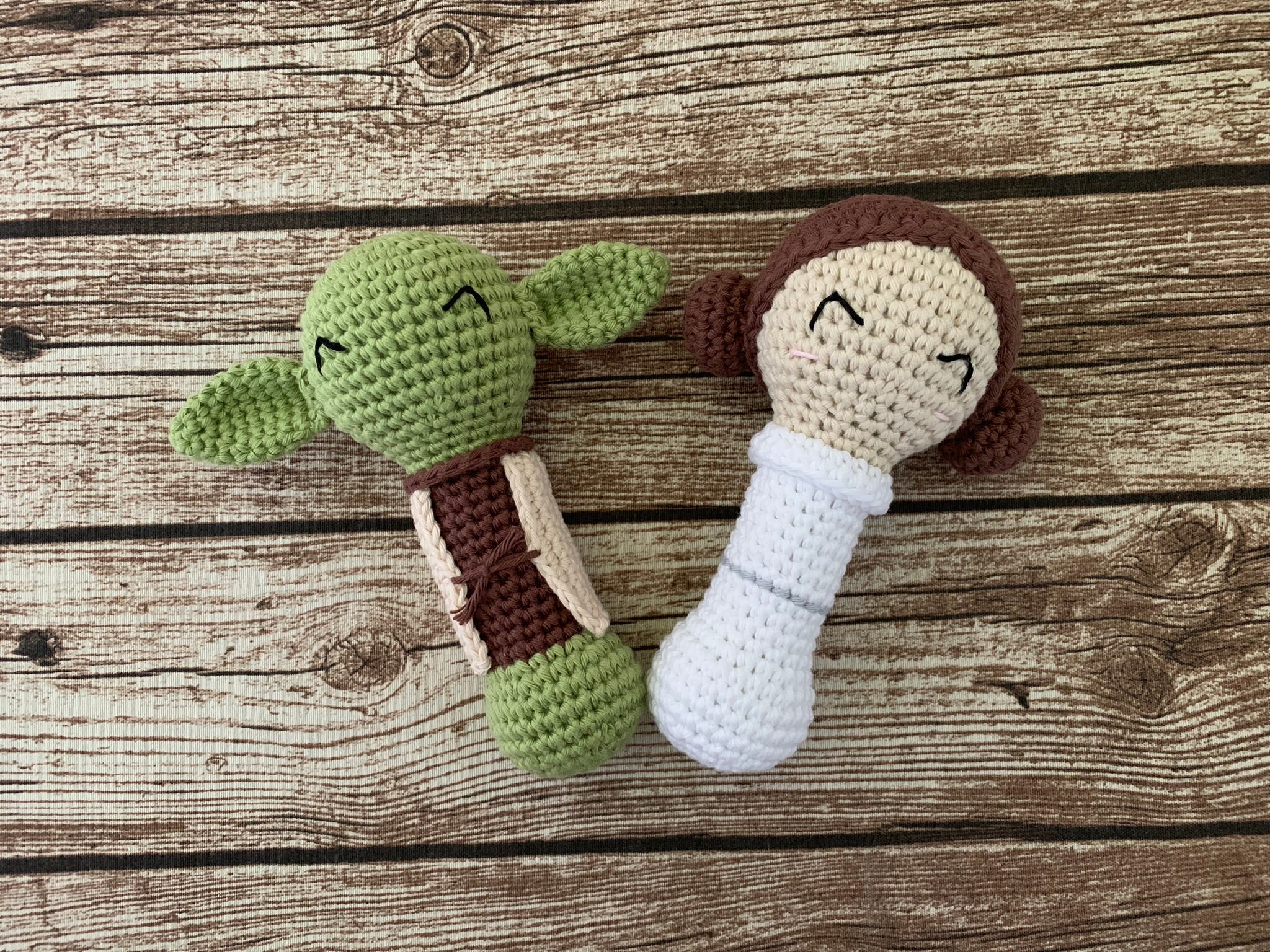 PDF Pattern, Crochet Rattle Patterns, Princess Leia Inspired, Yoda ...
