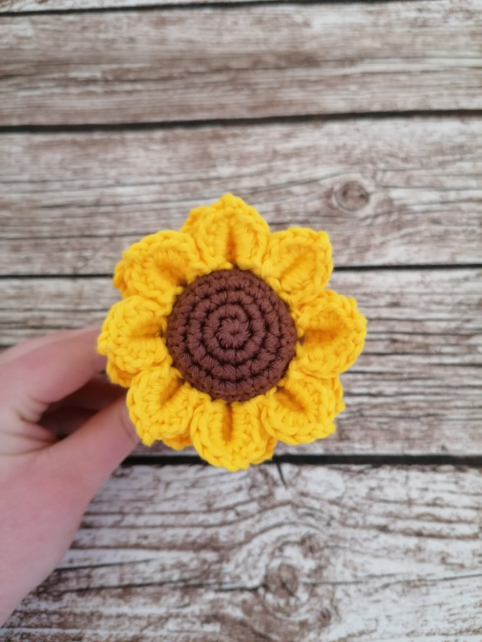 PDF Pattern Crochet Sunflower Rattle Teething Ring Etsy