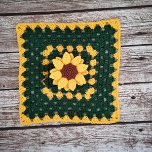 PDF Pattern, Crochet Sunflower, Lovey, Blanket, Comforter, Amigurumi Pattern image 3