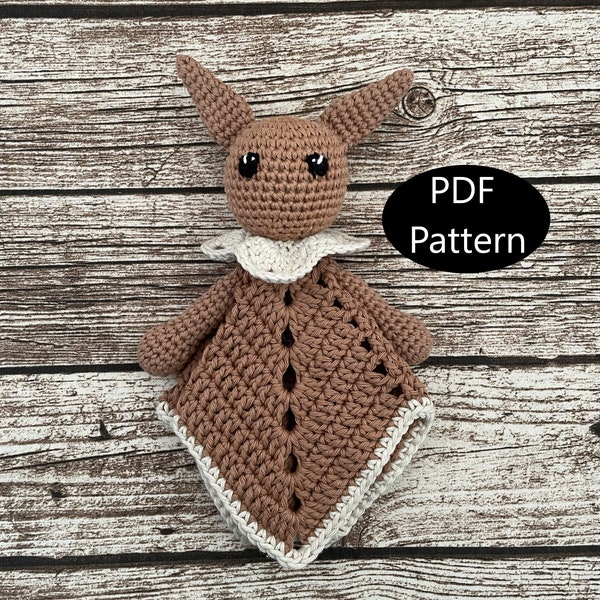 PDF Pattern, Crochet Eevee, Baby Lovey, Pokemon, Amigurumi Pattern, Security Blanket