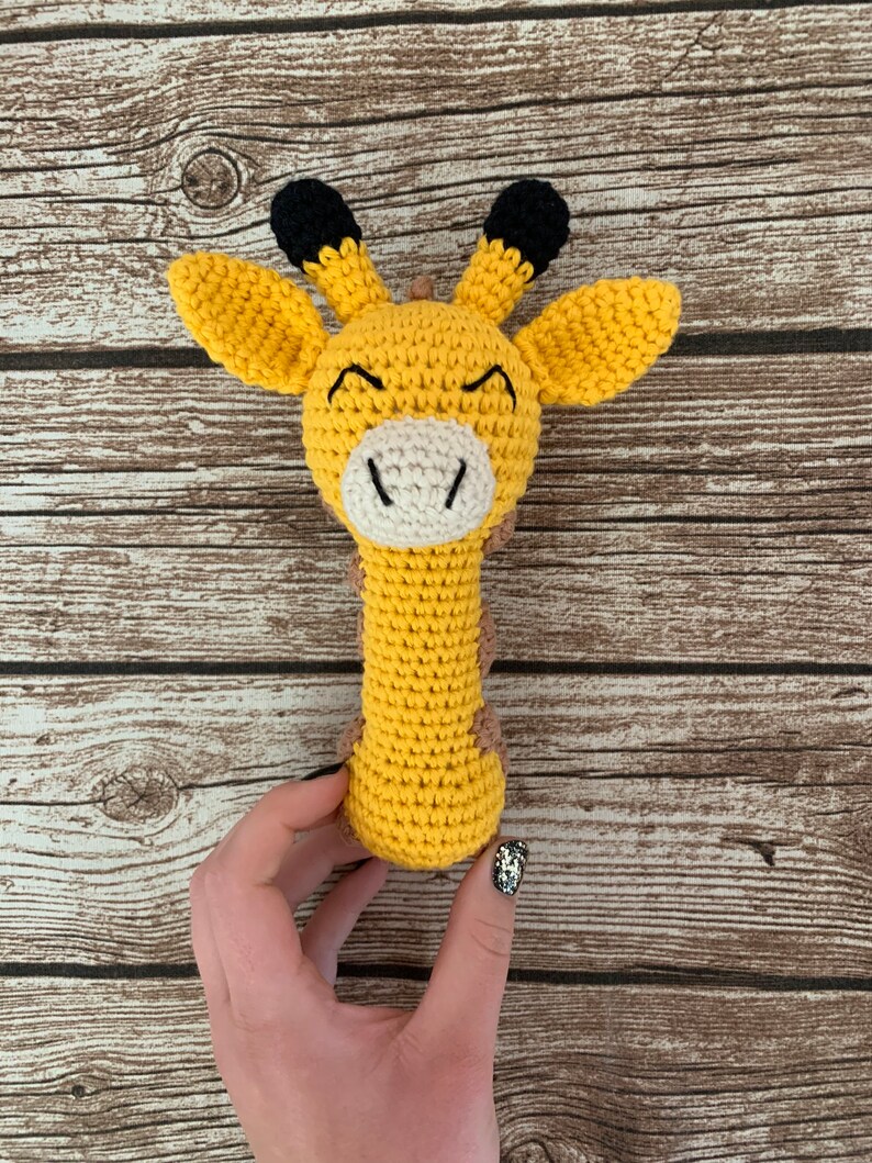 PDF Pattern Crochet Giraffe Baby Rattle Amigurumi Pattern Etsy UK