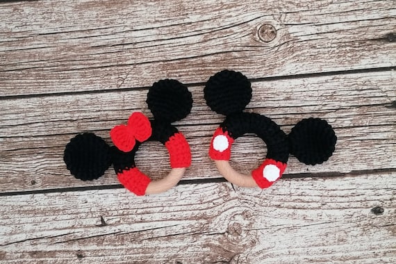 Minnie mouse teething ring sale