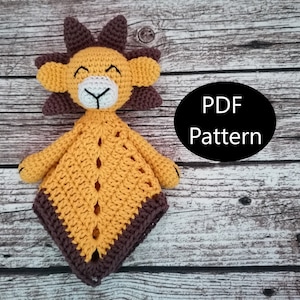 PDF Pattern, Crochet Lion, Baby Lovey, Amigurumi Pattern