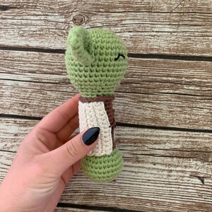 PDF Pattern, Crochet Yoda Inspired, Baby Rattle, Star Wars, Amigurumi Pattern, Baby Rattle image 10