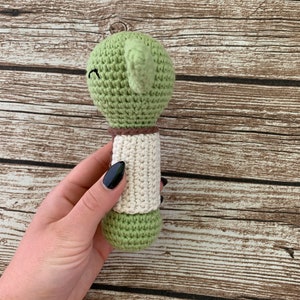 PDF Pattern, Crochet Yoda Inspired, Baby Rattle, Star Wars, Amigurumi Pattern, Baby Rattle image 9