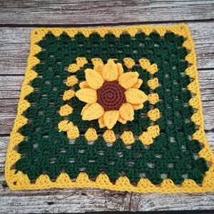 PDF Pattern, Crochet Sunflower, Lovey, Blanket, Comforter, Amigurumi Pattern image 8