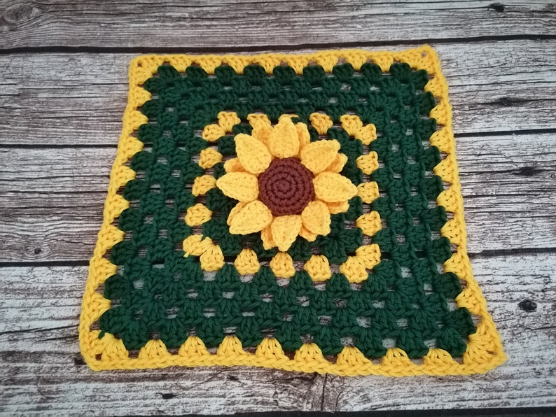 PDF Pattern, Crochet Sunflower, Lovey, Blanket, Comforter, Amigurumi Pattern image 8