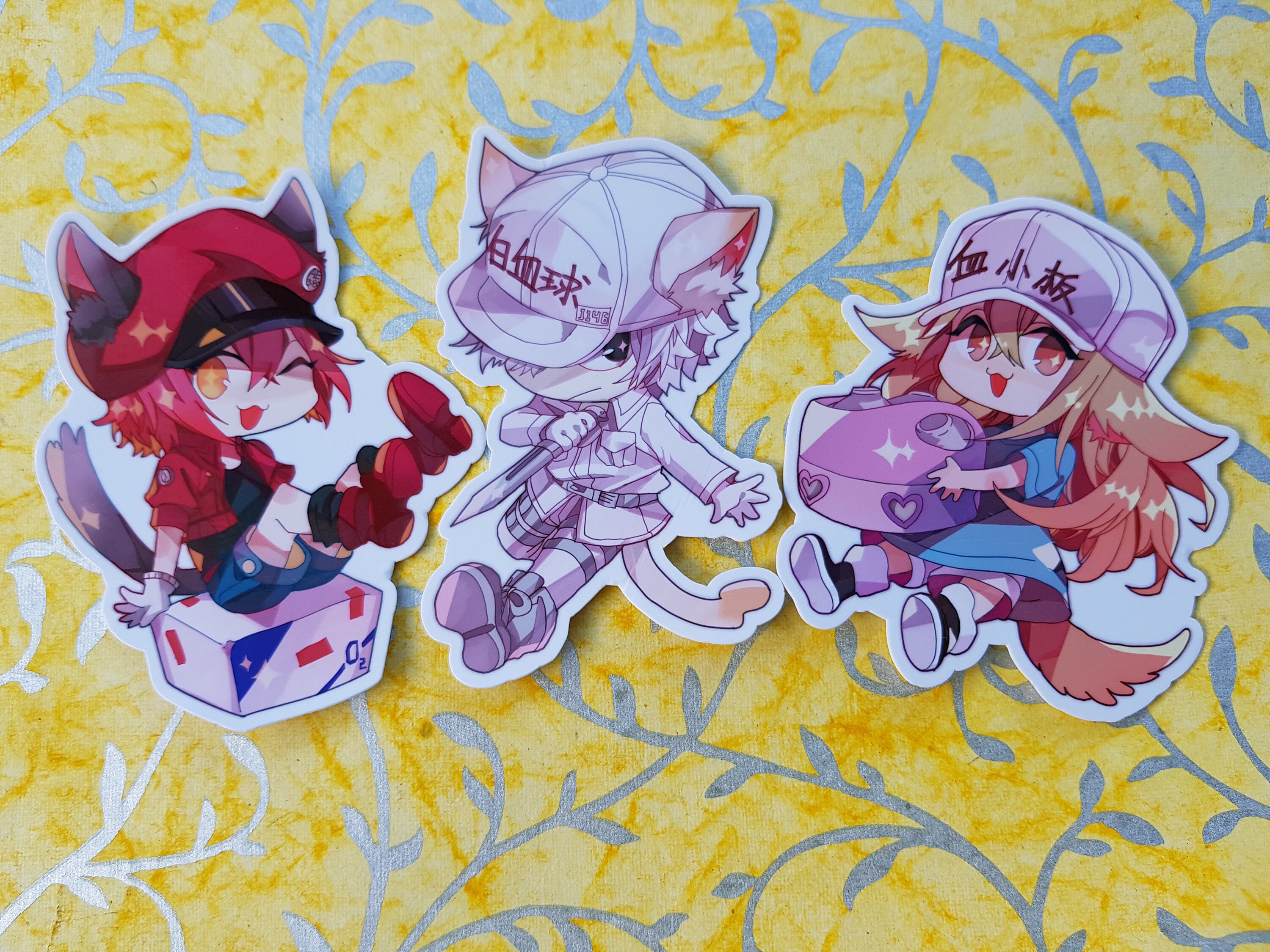 Red Blood Cell Cells At Work Anime girl Waifu Sticker for Sale by  Spacefoxart