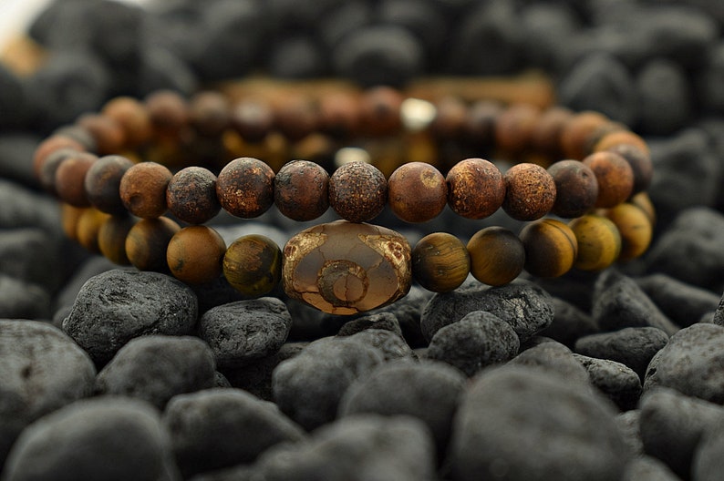 African Bracelet Men Beaded Bracelet Men Stone Bracelet Men Etsy