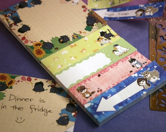 HQ Volleyball Boys Inspired Animal Sticky Notes Set