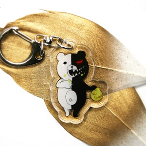 Monokuma Clear Acrylic Keychain