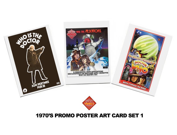 DOCTOR WHO Set of Art Cards Based on Rare 1970's Promotional Posters - Etsy