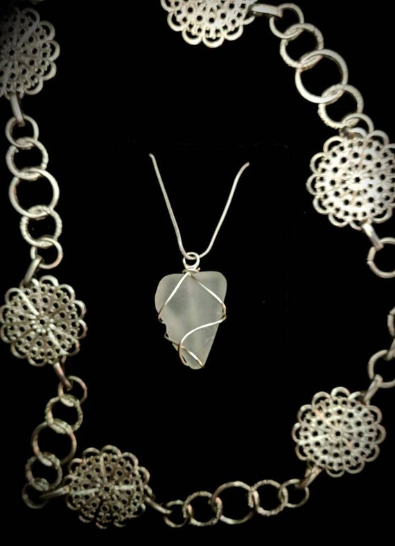 Sea glass pendant