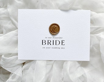 To Our Bride On Your Wedding Day Postcard