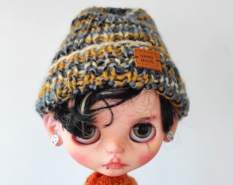Crochet hat for blythe - blythe outfit - clothes for the blythe - hat for doll - blythe doll - blythe boy - blythe clothes