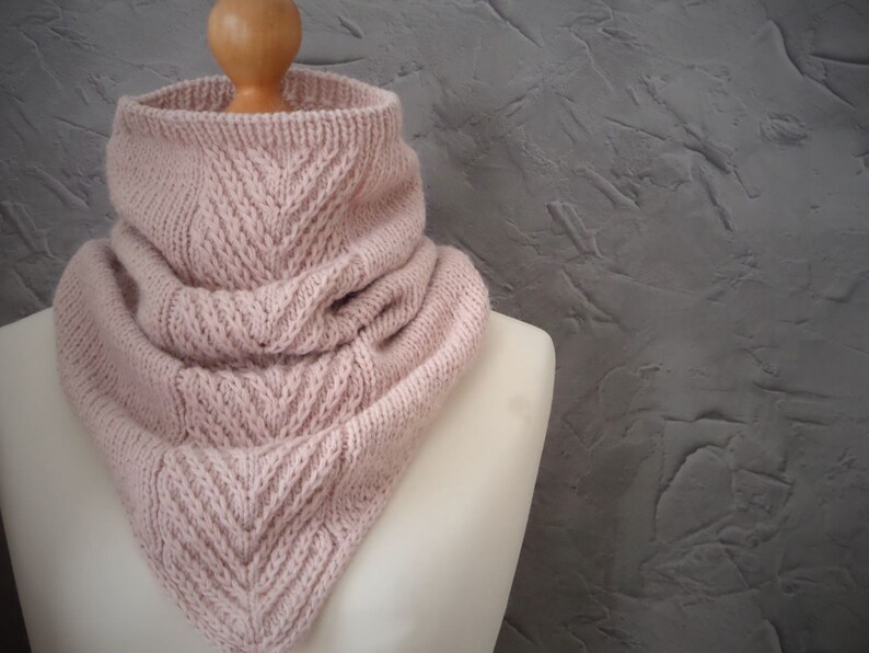 Knit cowboy cowl scarf womens scarves chunky cowl neck warmer winter scarf winter gift for women loop scarf