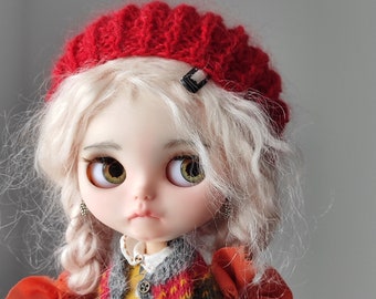 ブライス お洋服 アウトフィット 海外作家製 帽子 ヘルメット チェリーソーダ猫 ブライスドールの帽子：手作りのぬいぐるみ猫ヘルメット - Etsy 日本
