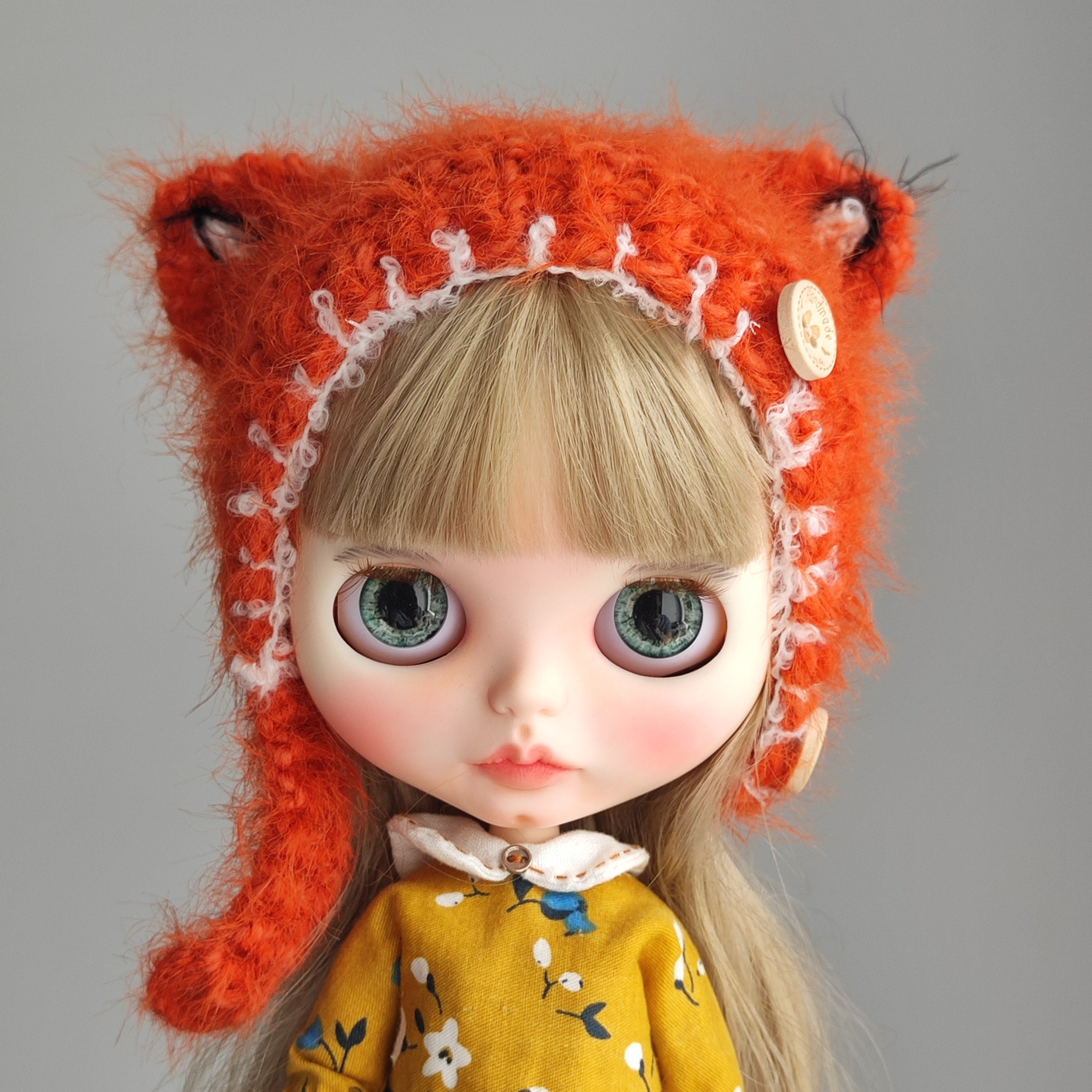 ブライス人形用ニット猫ヘルメット帽子 - Etsy 日本