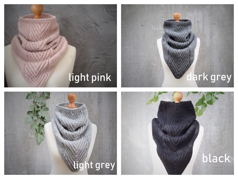 Knit cowboy cowl scarf womens scarves chunky cowl neck warmer winter scarf winter gift for women loop scarf