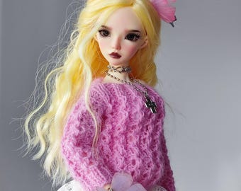Suéter de punto Angora para Minifee, muñeca Slim MSD 1/4 BJD