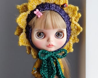 ブライスドールの帽子：手作りのぬいぐるみ猫ヘルメット - Etsy 日本