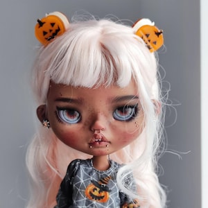 Blythe Doll Hair Band: Copper Plastic Hair Clips - Halloween Outfit