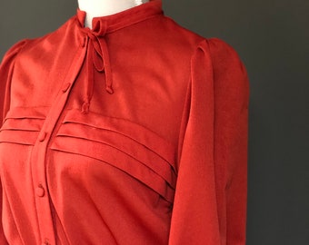 Vintage 1970’s Rust Red Dress