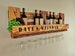 Wine rack made of pallet / made of wood / rustic / flamed / hanging / pallet furniture for the dining room 