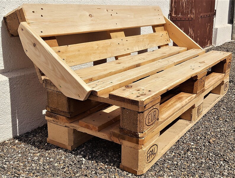 Bench From Pallet Sofa Lounge Wooden Vintage Garden Image 0